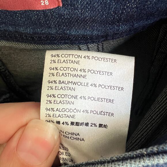 Anthropologie Pilcro Dark Wash Trouser Bootcut Denim Jeans Size 28 - Picture 6 of 6